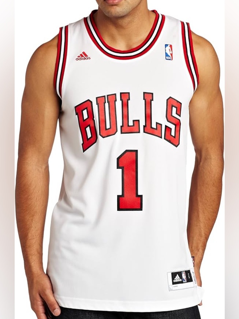 2010-14 Chicago Bulls Rose #1 adidas Swingman Home Jersey